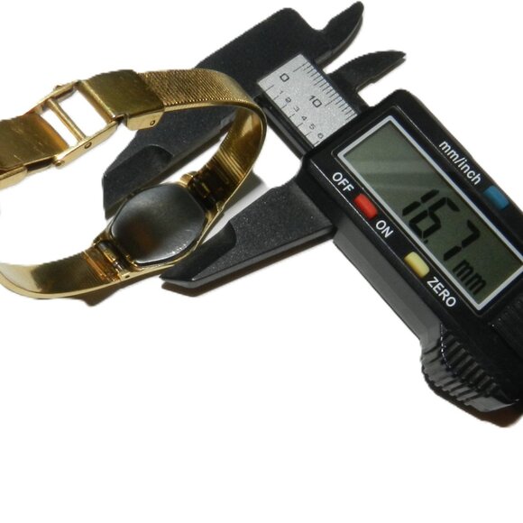 Vintage Wittnauer Ladies Gold Tone Wrist Watch W Diamond 16.5 mm - Picture 12 of 13